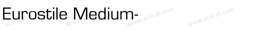 Eurostile Medium字体转换
